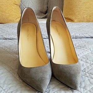 Ivanka Trump Gray Suede Heels Pumps